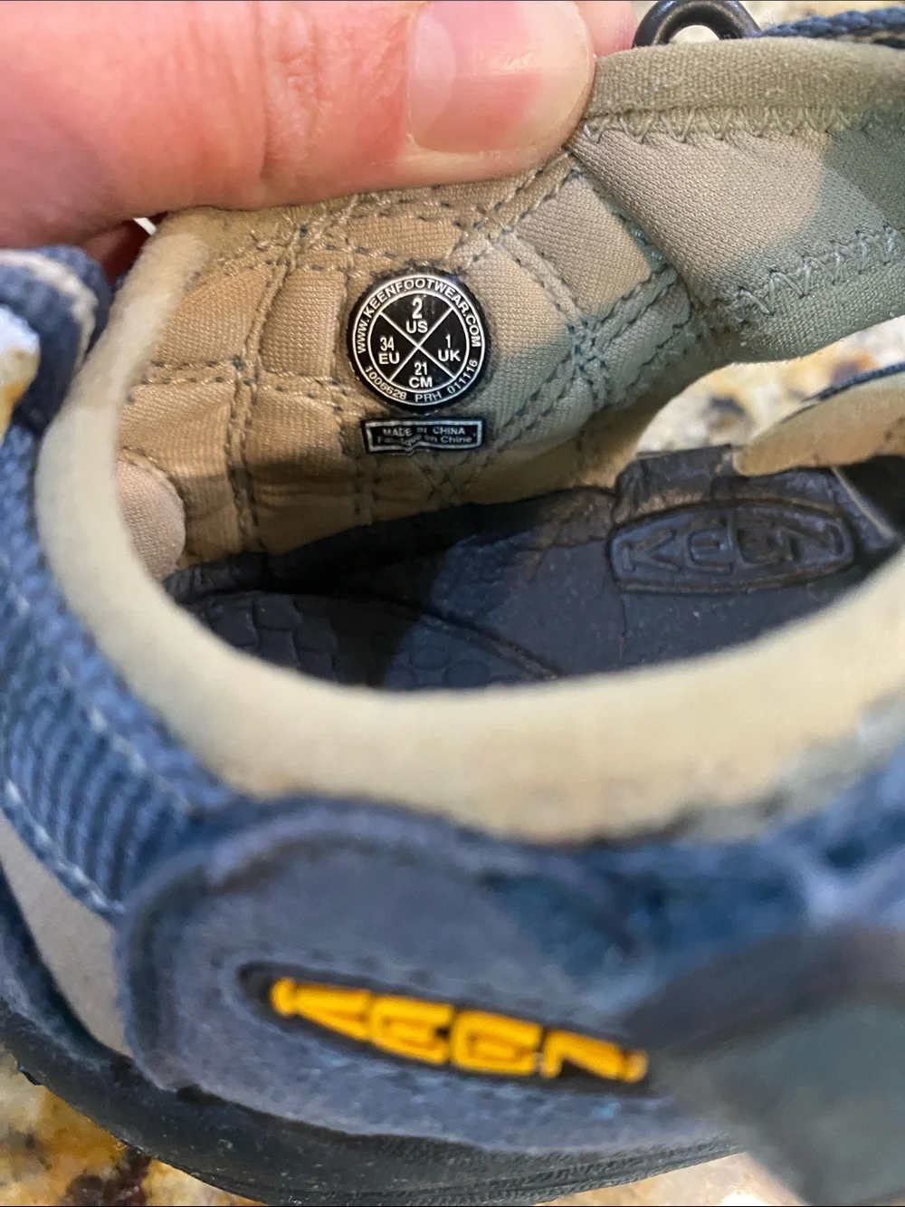 Keen Kids Navy and Gray Waterproof Sport Sandals